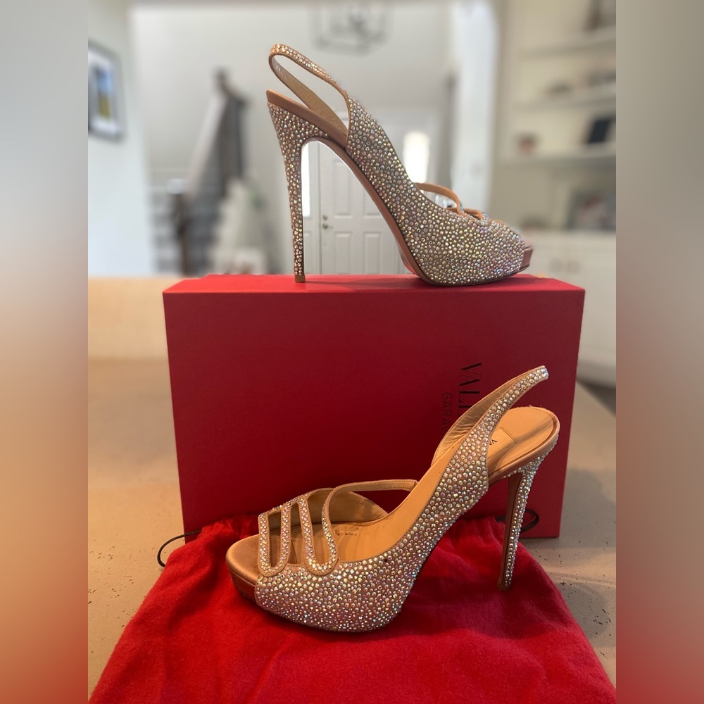 Valentino Swarovski Crystal Studded Especial Edition Heels